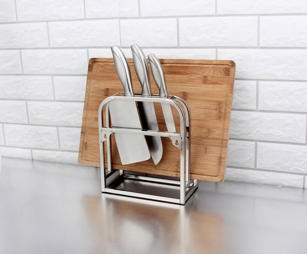 Countertop Knife & Cutting Board Organizer