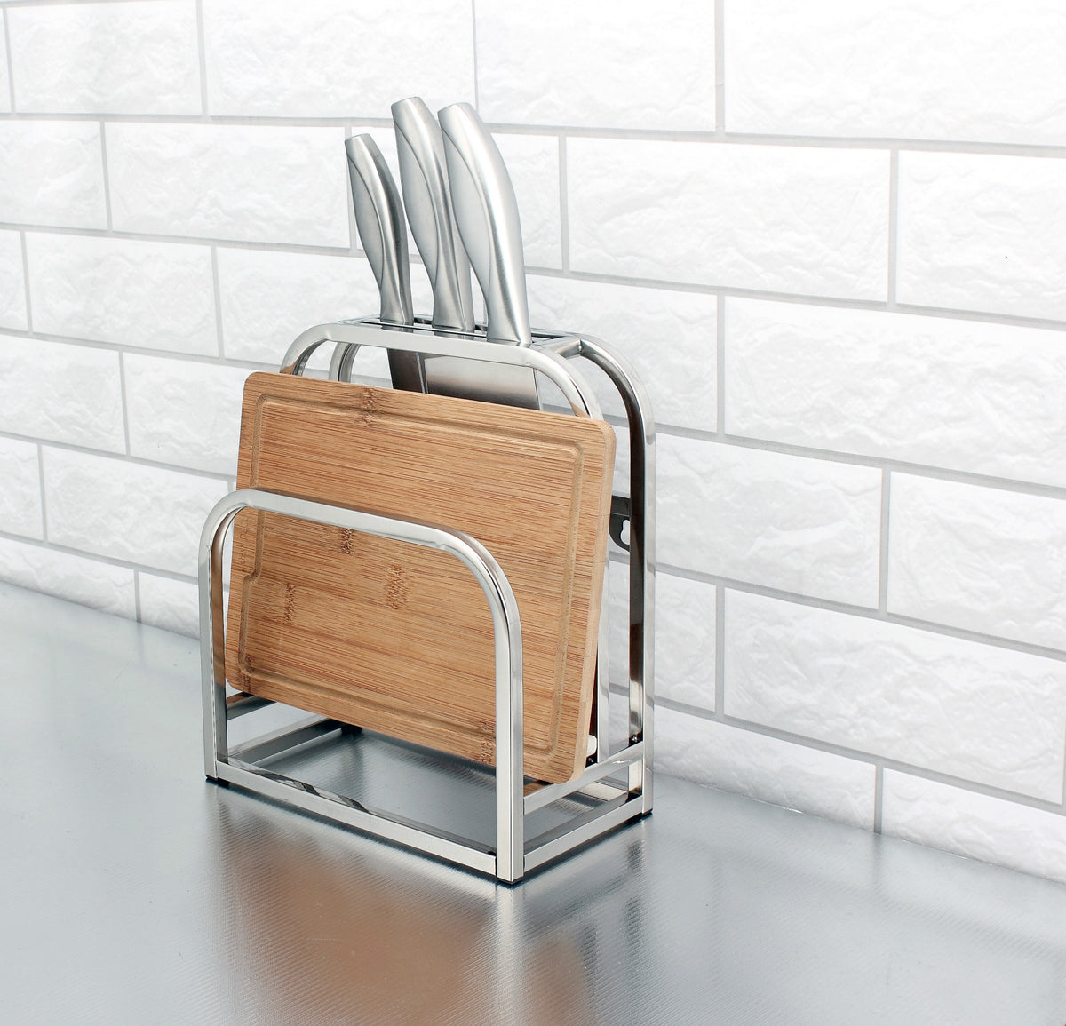Countertop Knife & Cutting Board Organizer